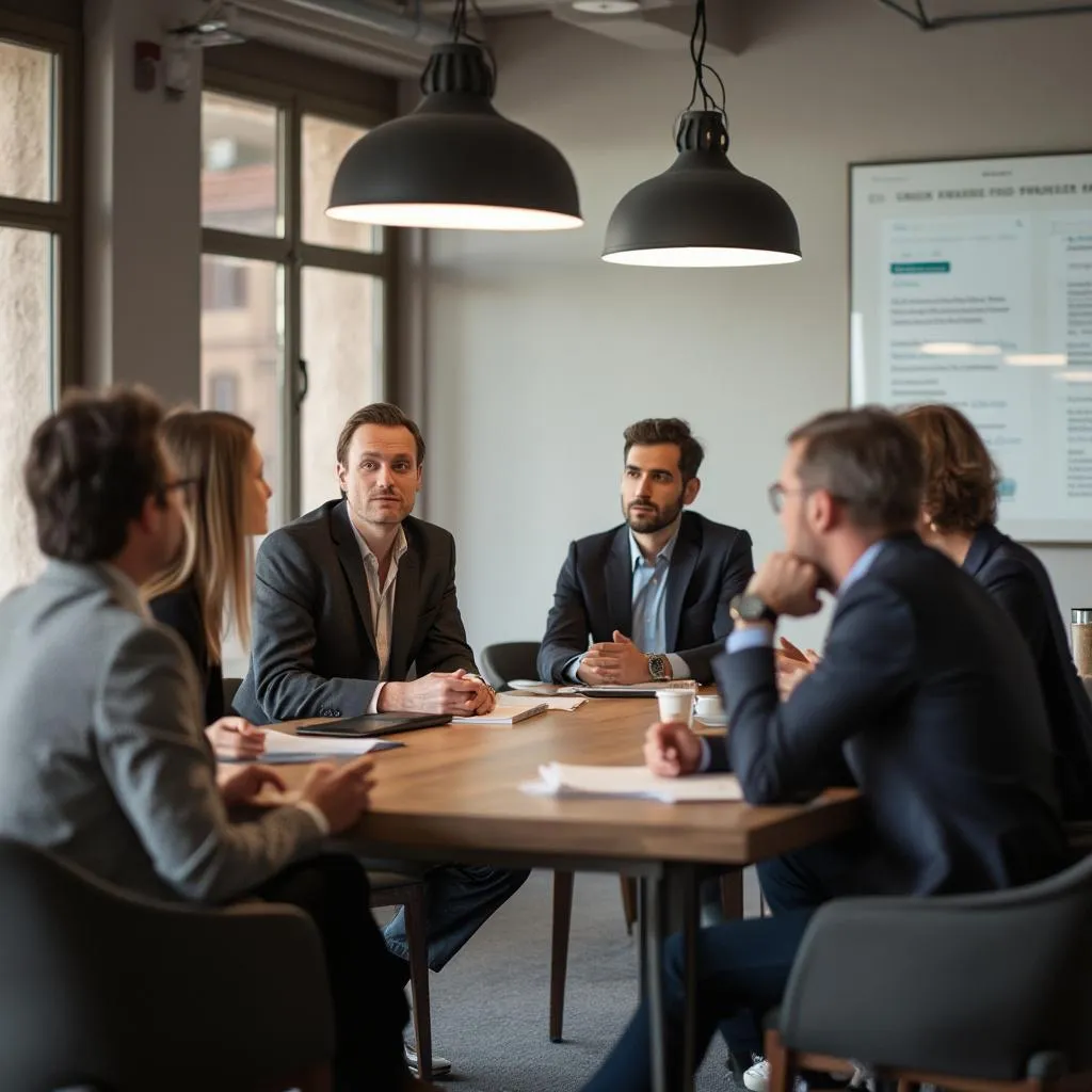 Session de travail avec un client